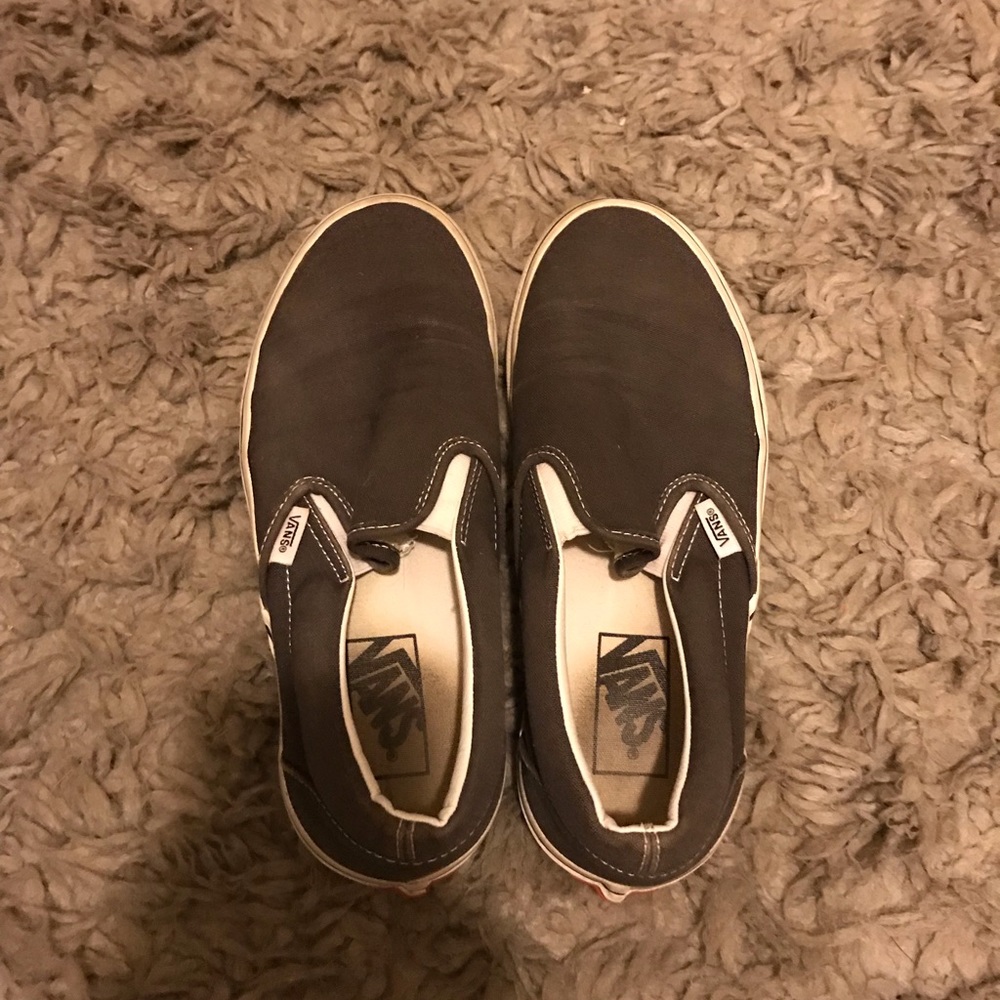 Gray Slip On Vans